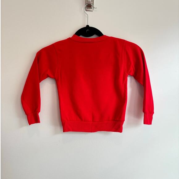 Vintage Holiday Kids Sweatshirt Mickey Mouse Christmas Graphic 4t Red Soft - Picture 6 of 6